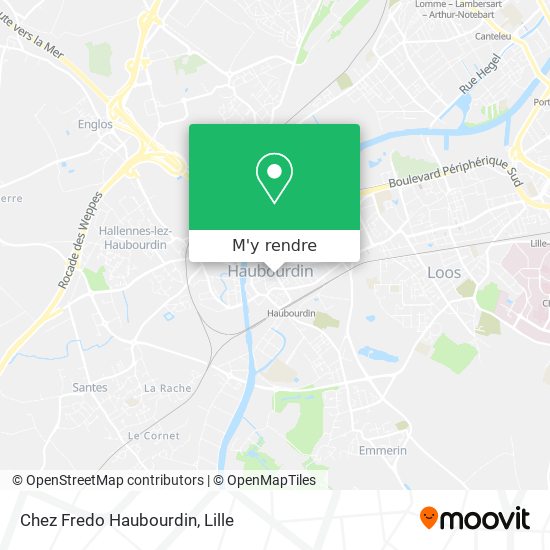 Chez Fredo Haubourdin plan