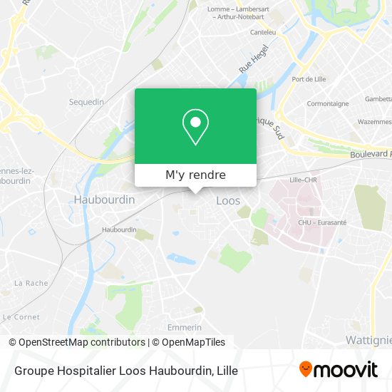 Groupe Hospitalier Loos Haubourdin plan