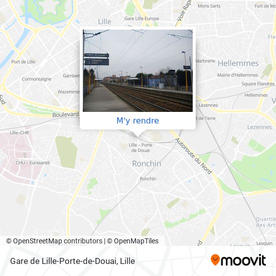 Gare de Lille-Porte-de-Douai plan