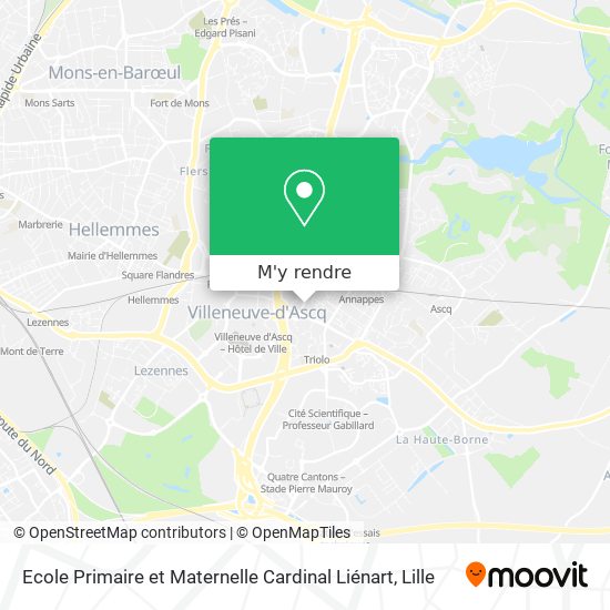 Ecole Primaire et Maternelle Cardinal Liénart plan