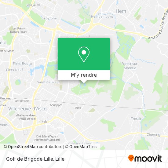 Golf de Brigode-Lille plan