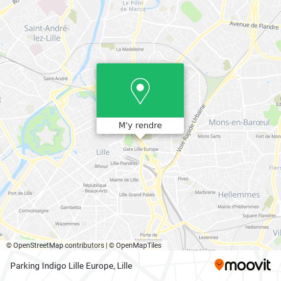 Parking Indigo Lille Europe plan