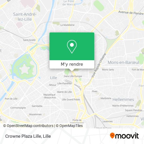 Crowne Plaza Lille plan