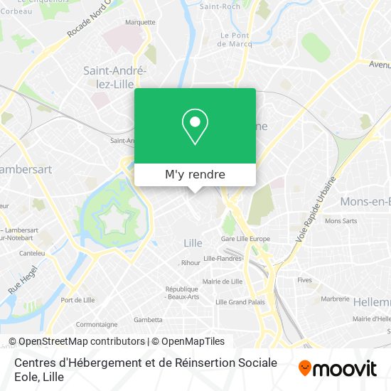 Centres d'Hébergement et de Réinsertion Sociale Eole plan