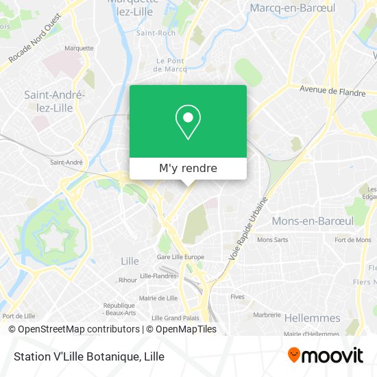 Station V'Lille Botanique plan