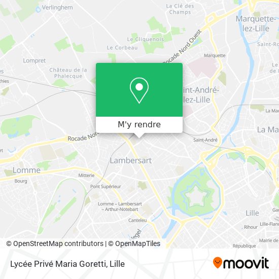 Lycée Privé Maria Goretti plan