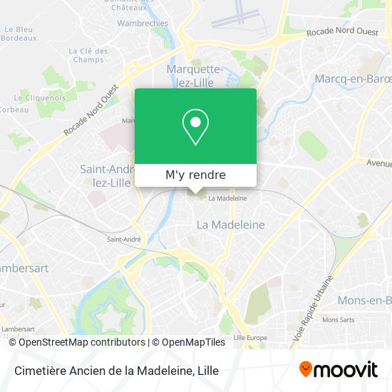Cimetière Ancien de la Madeleine plan