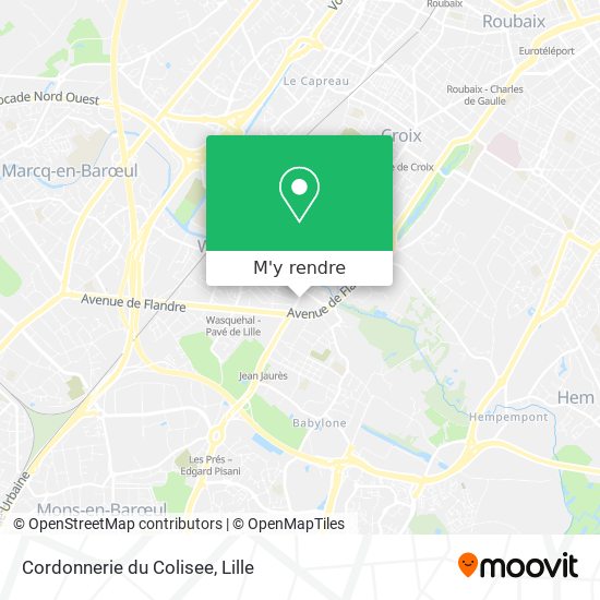 Cordonnerie du Colisee plan