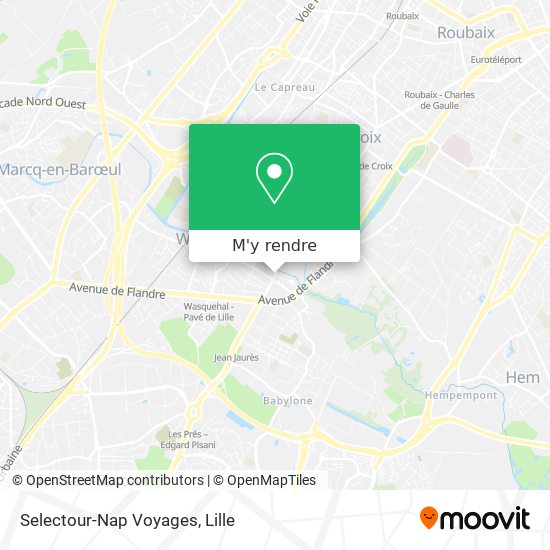 Selectour-Nap Voyages plan