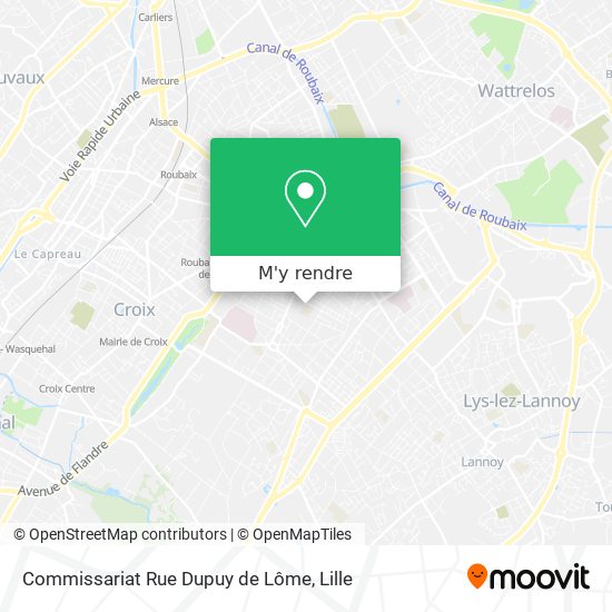 Commissariat Rue Dupuy de Lôme plan