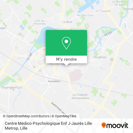 Centre Médico-Psychologique Enf J-Jaurès Lille Metrop plan