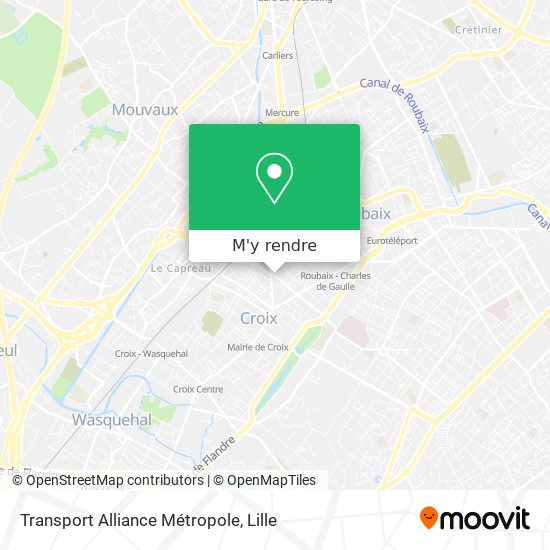 Transport Alliance Métropole plan