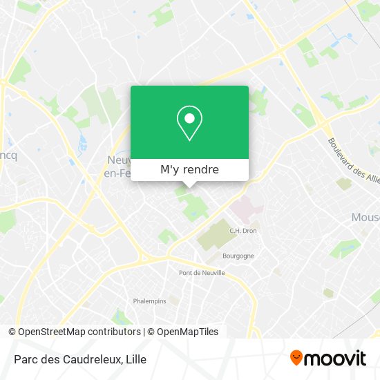 Parc des Caudreleux plan