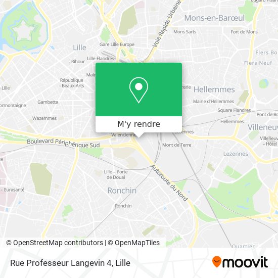 Rue Professeur Langevin 4 plan