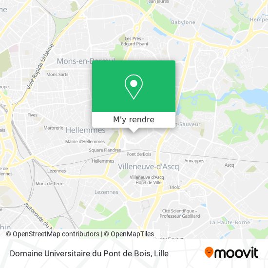 Domaine Universitaire du Pont de Bois plan
