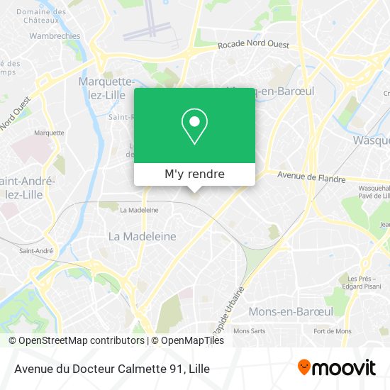 Avenue du Docteur Calmette 91 plan