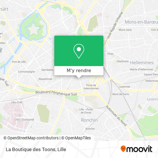 La Boutique des Toons plan