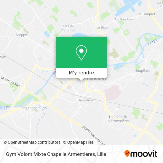 Gym Volont Mixte Chapelle Armentieres plan