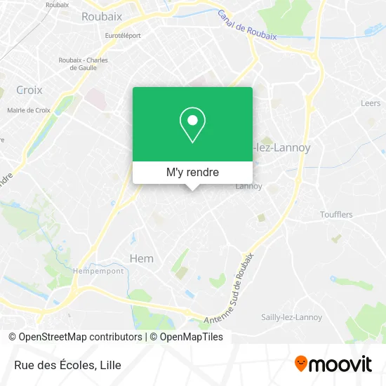 Rue des Écoles plan