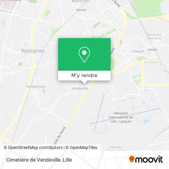 Cimetière de Vendeville plan