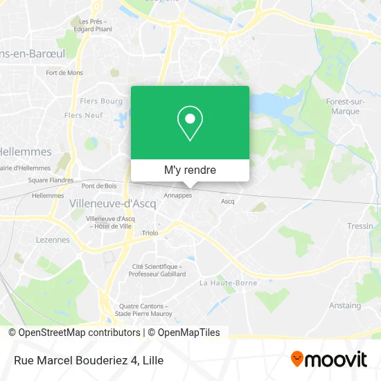 Rue Marcel Bouderiez 4 plan