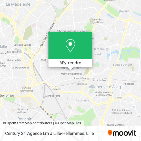 Century 21 Agence Lm à Lille-Hellemmes plan