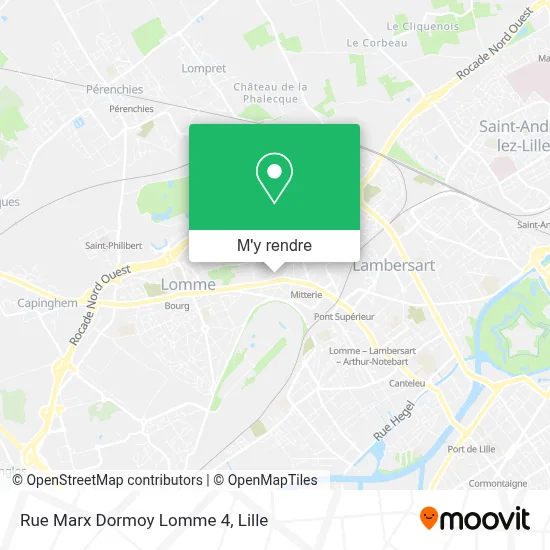 Rue Marx Dormoy Lomme 4 plan