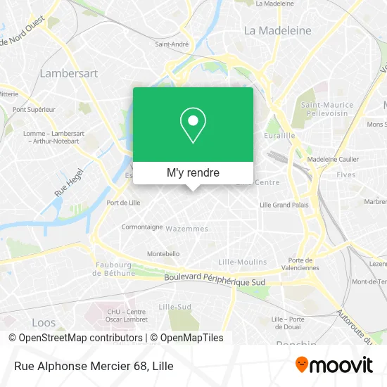 Rue Alphonse Mercier 68 plan
