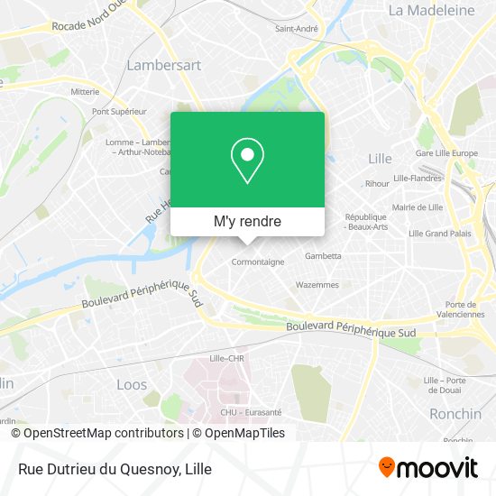 Rue Dutrieu du Quesnoy plan