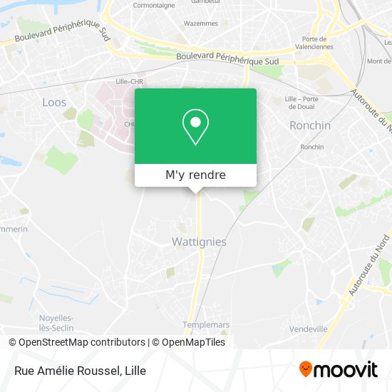 Rue Amélie Roussel plan