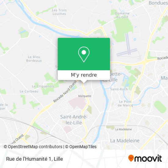Rue de l'Humanité 1 plan