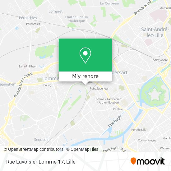 Rue Lavoisier Lomme 17 plan