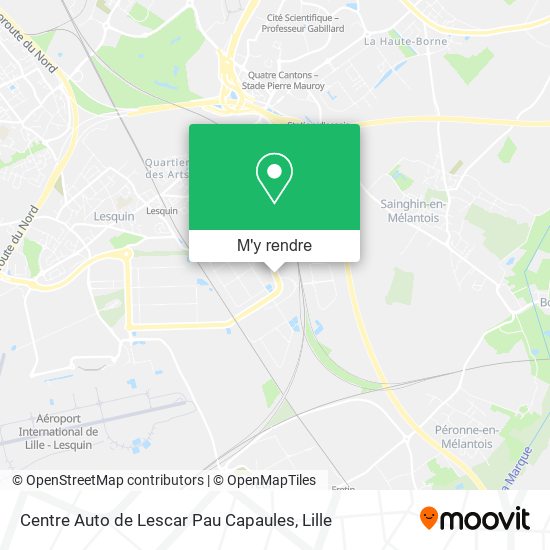 Centre Auto de Lescar Pau Capaules plan