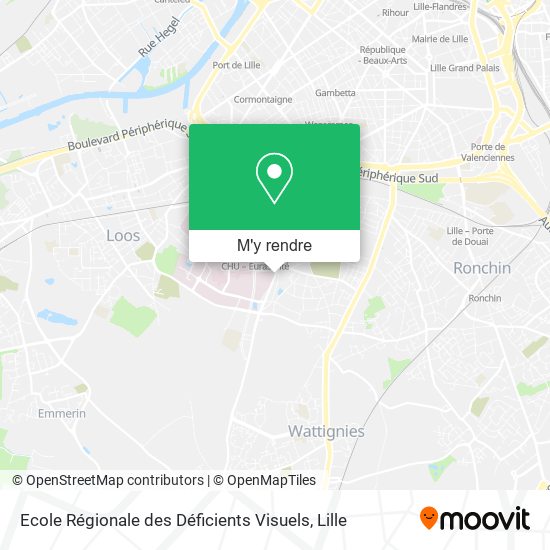 Ecole Régionale des Déficients Visuels plan