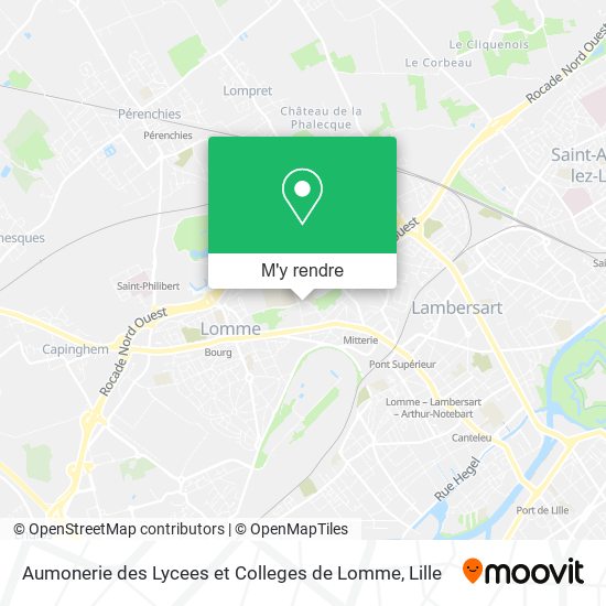 Aumonerie des Lycees et Colleges de Lomme plan