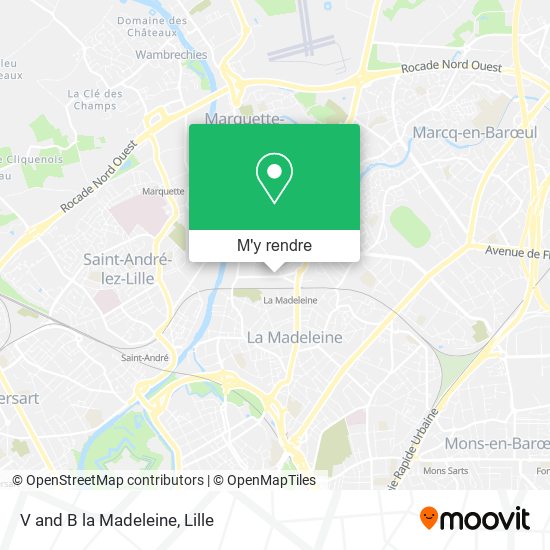 V and B la Madeleine plan