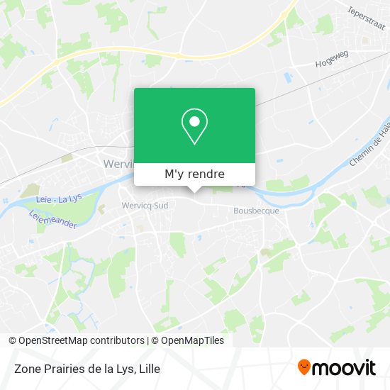 Zone Prairies de la Lys plan