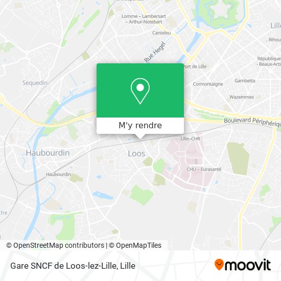 Gare SNCF de Loos-lez-Lille plan