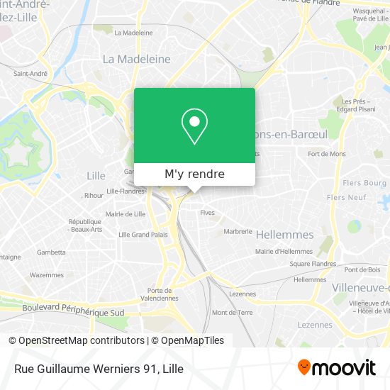 Rue Guillaume Werniers 91 plan
