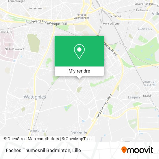 Faches Thumesnil Badminton plan