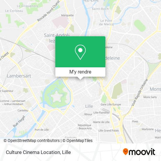 Culture Cinema Location plan