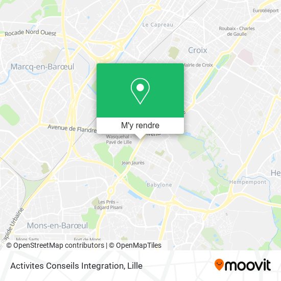 Activites Conseils Integration plan