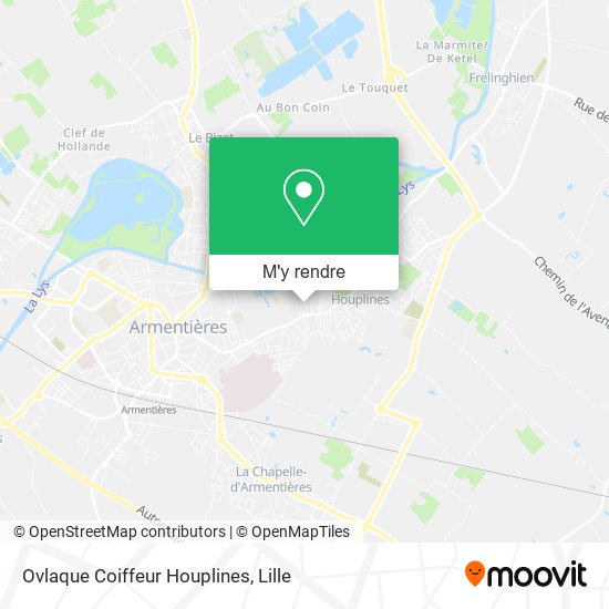 Ovlaque Coiffeur Houplines plan