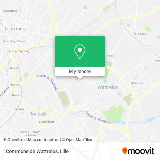 Commune de Wattrelos plan