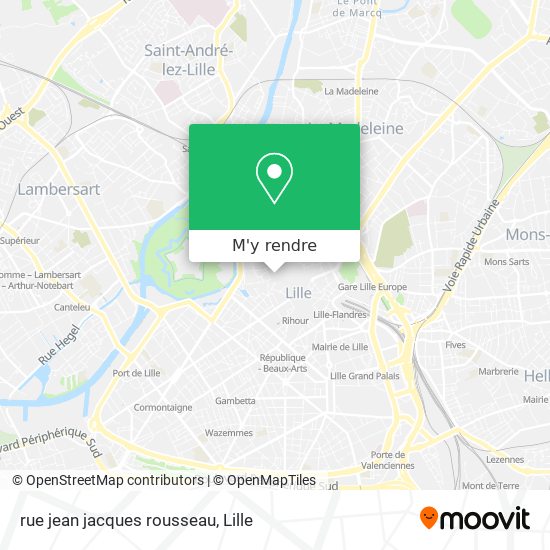 rue jean jacques rousseau plan