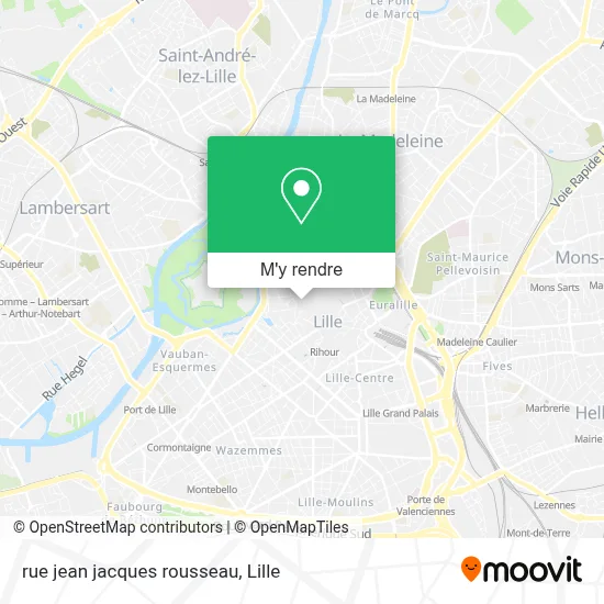 rue jean jacques rousseau plan