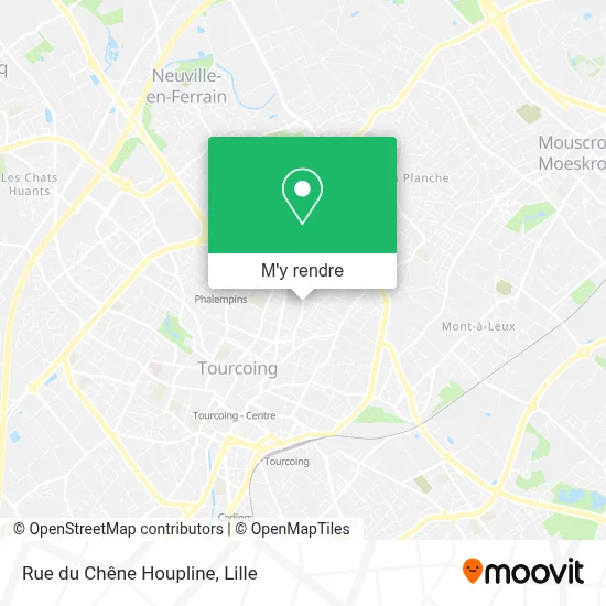 Rue du Chêne Houpline plan