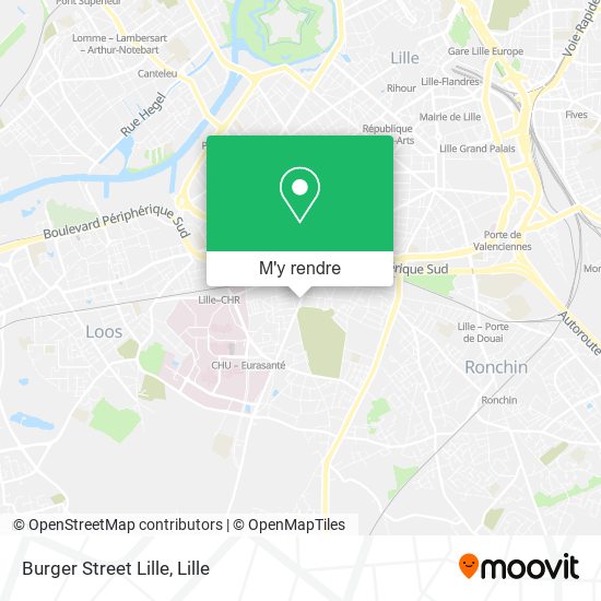 Burger Street Lille plan