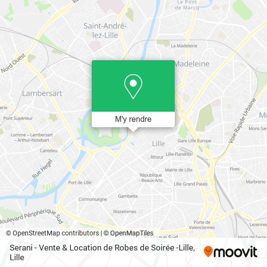 Serani - Vente & Location de Robes de Soirée -Lille plan