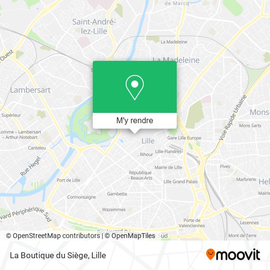 La Boutique du Siège plan